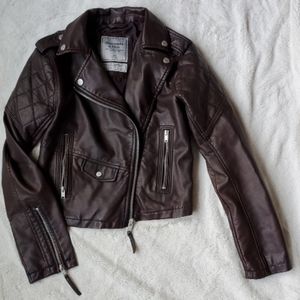 Abercrombie and Fitch Vegan Leather Jacket